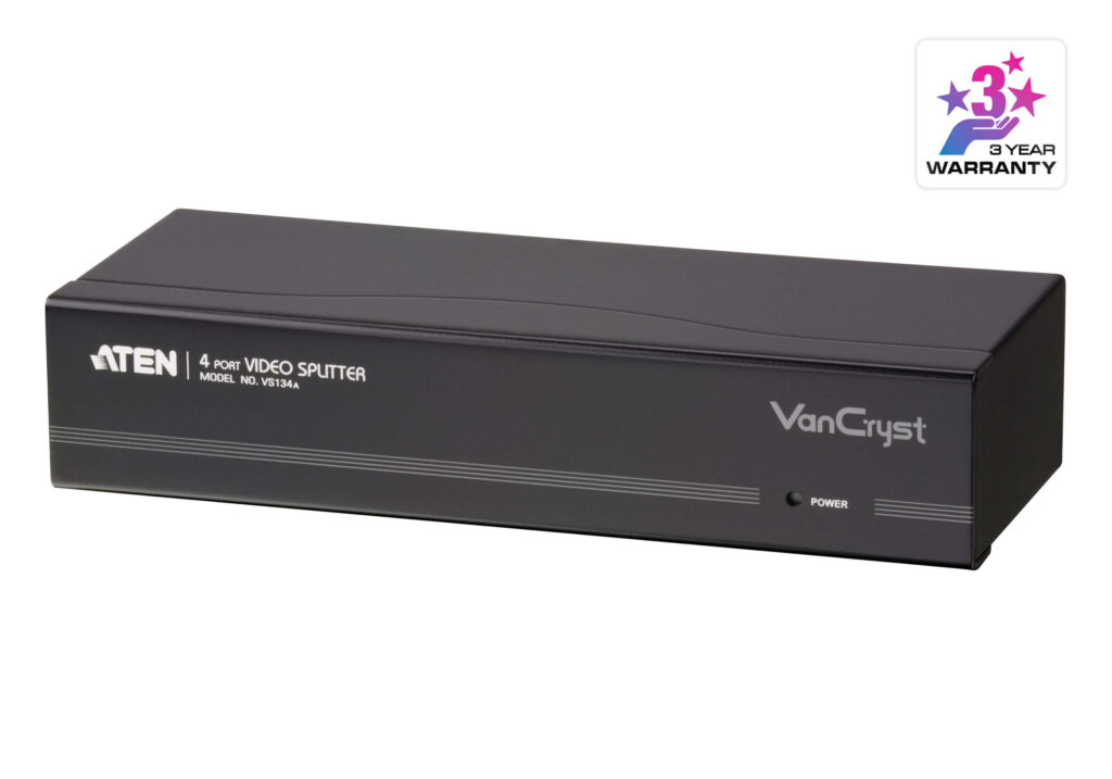 ATEN VS134A - 4-portowy rozdzielacz VGA (450MHz)