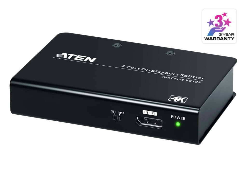 ATEN VS192 - 2-portowy rozdzielacz 4K DisplayPort