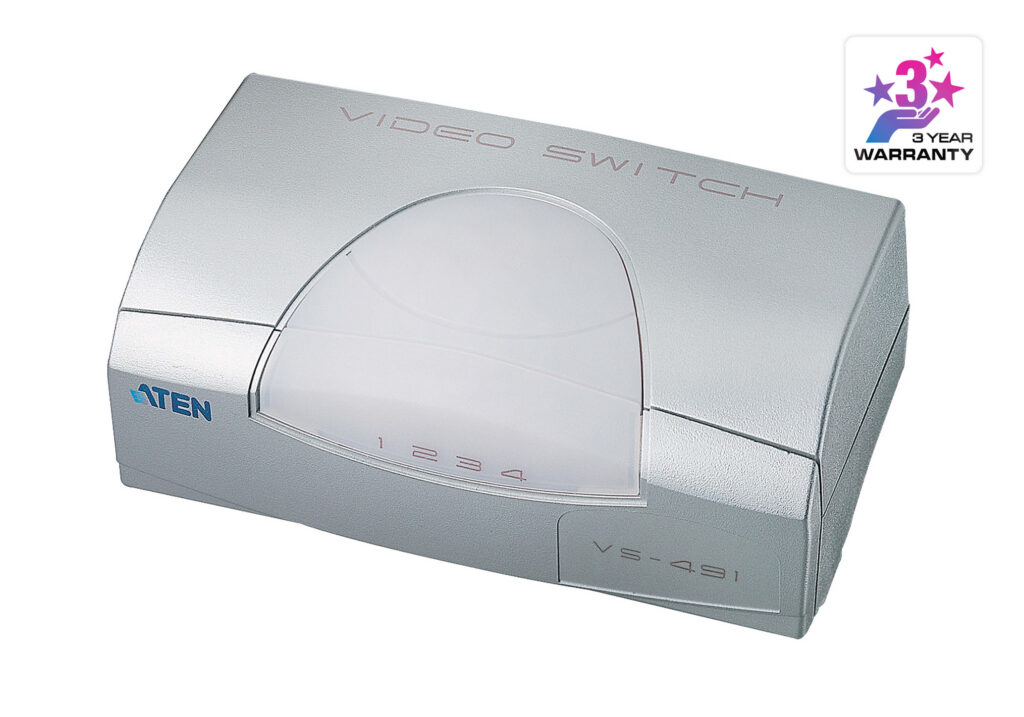 ATEN VS491 - 4-portowy przelacznik wideo